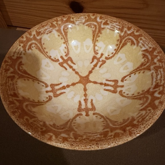 Vintage 1970's Mount Clemens Ironstone 8" Bowl Yellow / Orange - Picture 3 of 7